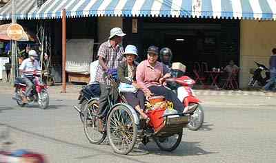Phnom Penh, le cyclo-pousse
