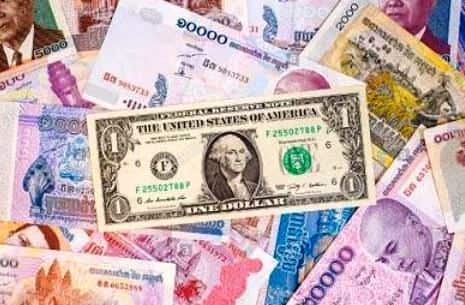 L'argent au Cambodge, Le dollar US en circulation, les Riels
